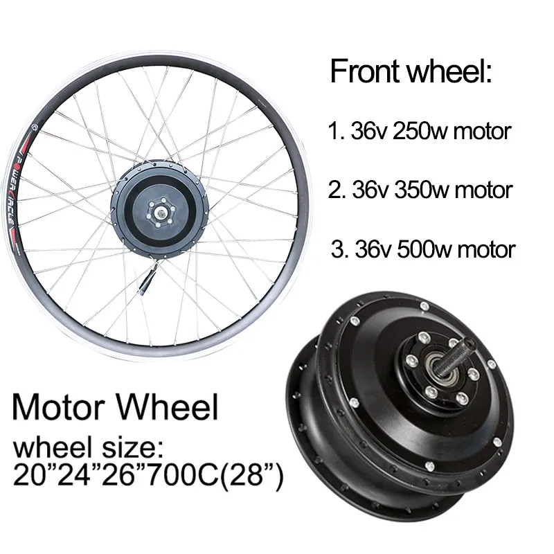 36v 250 w/350 w/500 w моторное колесо 36V SAMSUNG Ebike комплект переднее колесо мотор электрический велосипед конверсионный комплект для 20inch-700C Мотор Ступицы