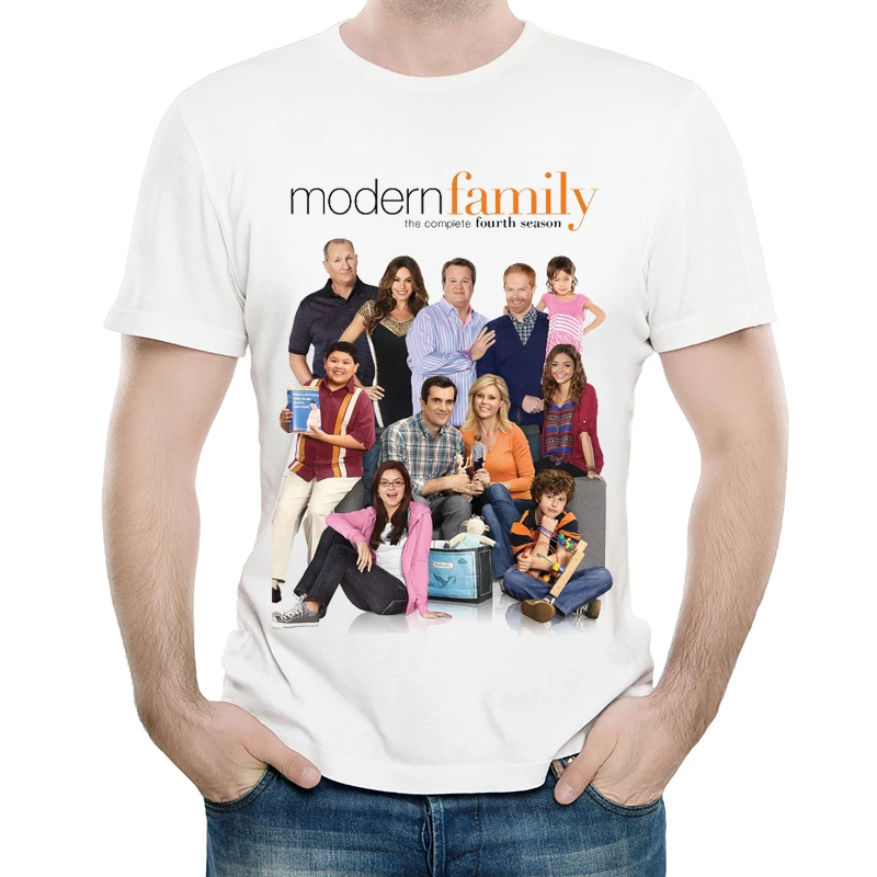 Современный одинаковые футболки для членов семьи белые Цвет Мужская мода