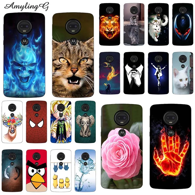 Модные чехлы для телефонов Motorola Moto G7 G 7 чехол задняя крышка мягкие силиконовые из