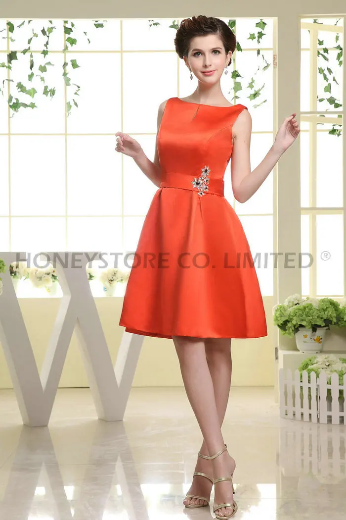 Sage Green Bridesmaid Dress Dresses With Pockets Baby Blue Bronze Formal Adult Scalloped Built-In Bra Sleeveless Dro 2015 Outlet | Свадьбы и