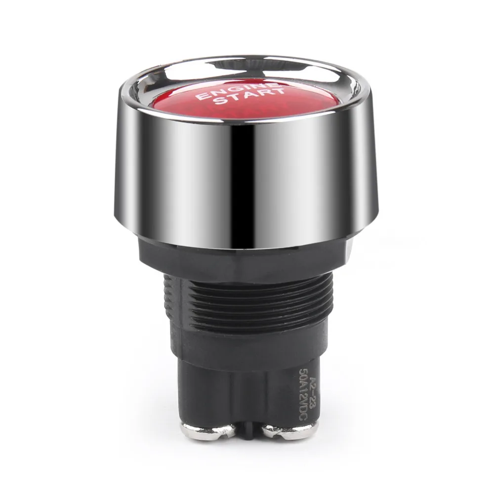 Areyourshop переключатель SCI 12V автомобильный светодиодный двигатель Старт кнопочный переключатель 22 мм Универсальный красный 1/4 шт.; ; детское нижнее белье переключатели