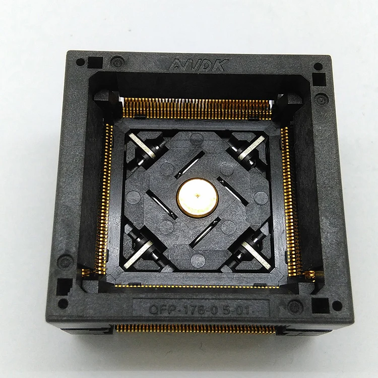 

QFP176 OTQ-176-0.5-06 Burn in Socket IC Test Pin Pitch 0.5mm Open Top Programming Adapter TQFP176 LQFP176 Test Socket Adapter