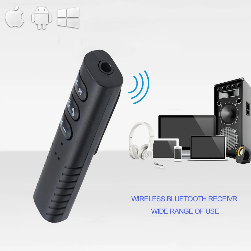 Портативный мини аудиоприемник с разъемом 3 5 мм музыкальный Bluetooth универсальный