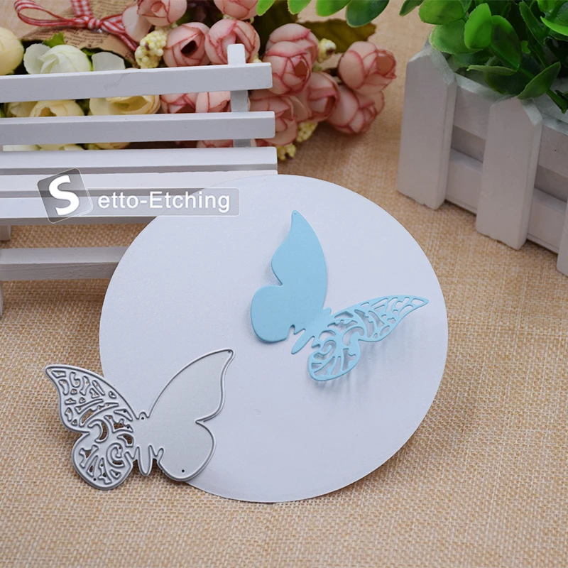

2017 New Lovely Butterfly Steel Metal Die Cutting Dies Scrapbooking Embossing Dies Cut Stencils DIY Decorative Cards Craft Gift