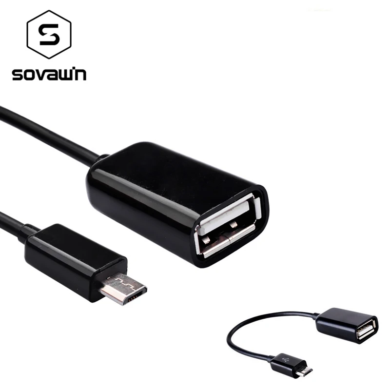 Sovawin 16 см высокоскоростной Micro USB OTG кабель для передачи данных для женщин usb-хост OTG адаптер для планшетных ПК Android мобильного телефона
