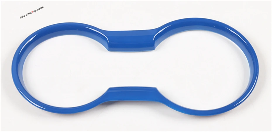 

Yimaautotrims Water Cup Holder Frame Cover Trim 1 Pcs Fit For Ford Mustang 2015 2016 2017 ABS / Blue / Red Interior Mouldings