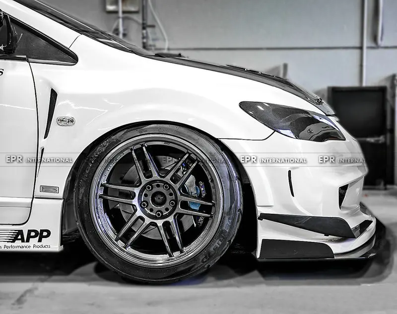 Автомобильные аксессуары для Honda Civic FD2 FRP волокно стекло чувствует себя стиль переднее крыло волокно стекло колеса Flare арки Гоночный комплект крышка