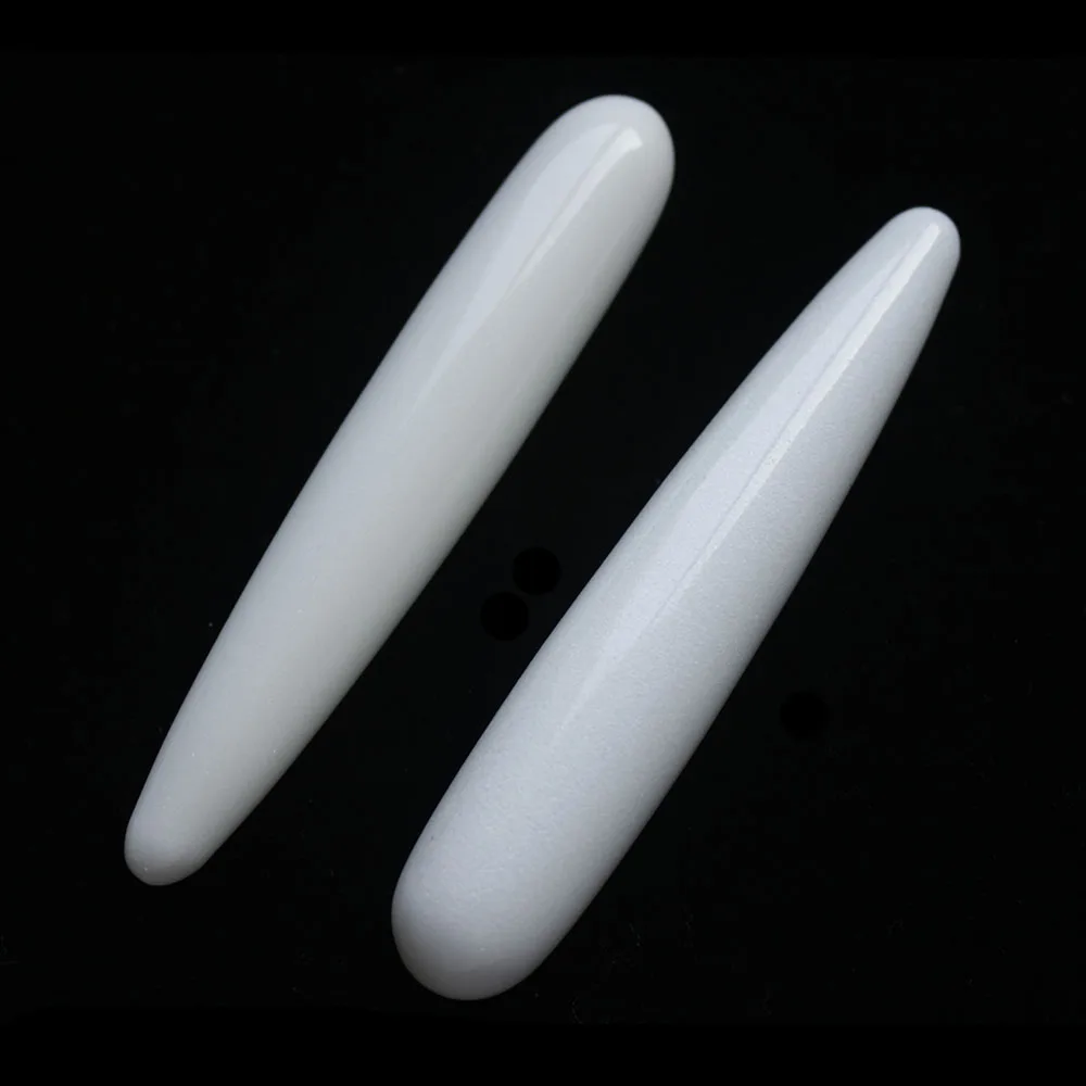 Free Shipping ! 18 CM natural white jade yoni crystal healing wand massager LXM | Дом и сад