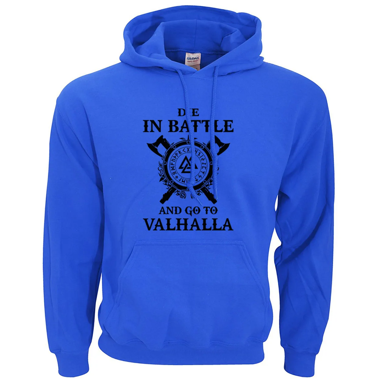 Мужской свитшот с надписью Viking Die In Battle And Go To Valhalla Осень-зима 2019 теплая флисовая