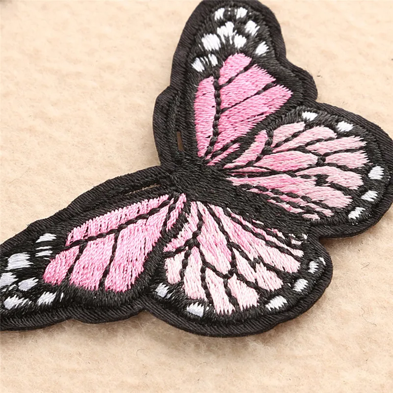 5 шт./лот Бабочка патч для одежды железо на патчи аппликация значок стикер Швейные