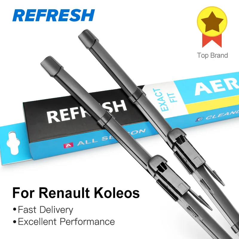 REFRESH Щетки стеклоочистителя для Renault Koleos Fit Pinch Tab Arms 2008 2009 2010 2011 2012 2013 2014 2015|wiper