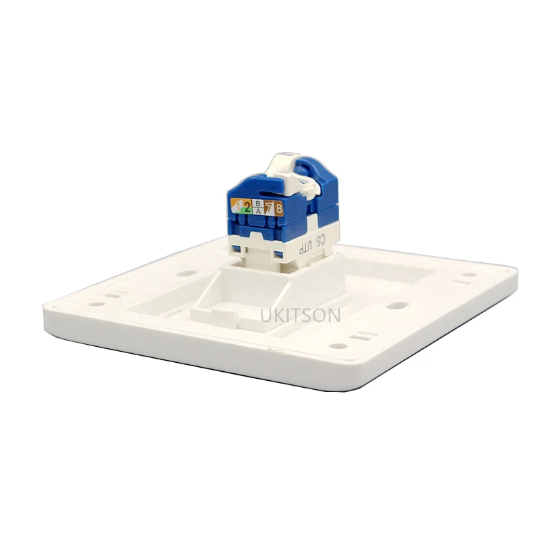 1 Порты и разъёмы Cat 6 RJ45 компьютерная розетка настенная Передняя панель декоративный светильник в виде крутящегося проводное соединение