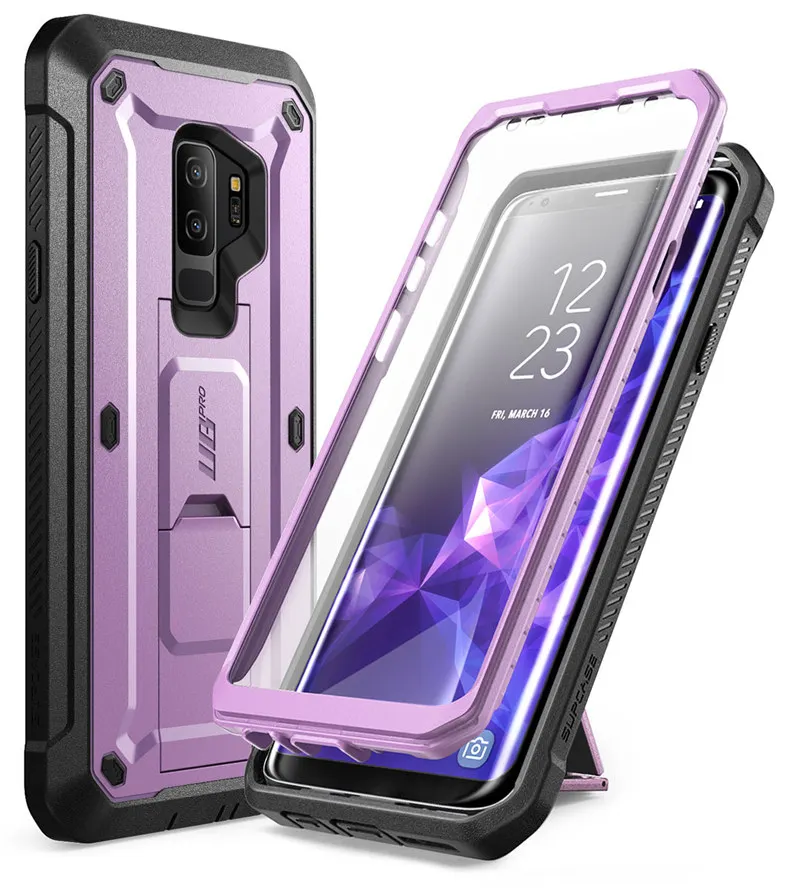 Purple Для samsung Galaxy S9 Plus чехол SUP чехол UB Pro противоударный Прочный чехол со встроенной защитой экрана и подставкой - Цвет: Purple