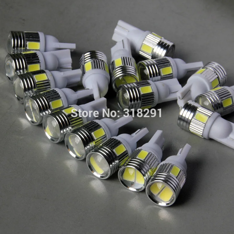 100 шт./лот T10 5630smd 6 samsung светодиодные высокояркие Автомобильные лампы авто