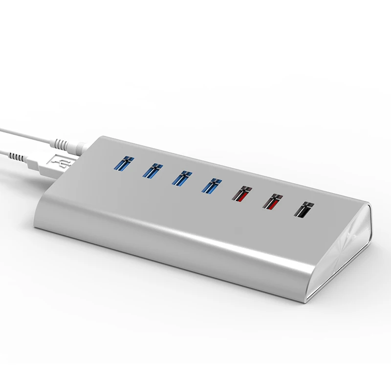 Удлинитель USB 3 0 (7 портов) с поддержкой быстрой зарядки 2 0|7 ports|usb hub2.0 usb |