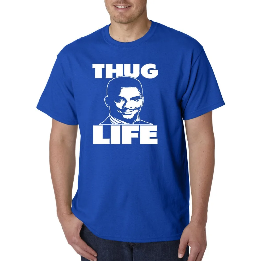 Мужская футболка в стиле хип-хоп Carlton Banks Thug Life хлопковая Футболка с принтом 3dtees 2019