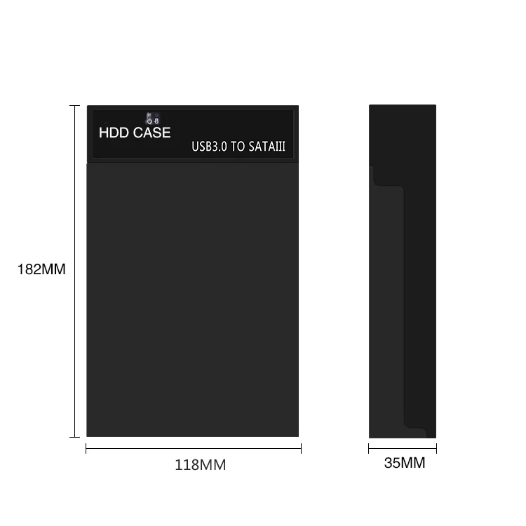 Внешний жесткий диск Usb 3 0 для Sata Корпус 2 5/3 5 дюйма I/Ii/Iii Hdd и Ssd (максимальная