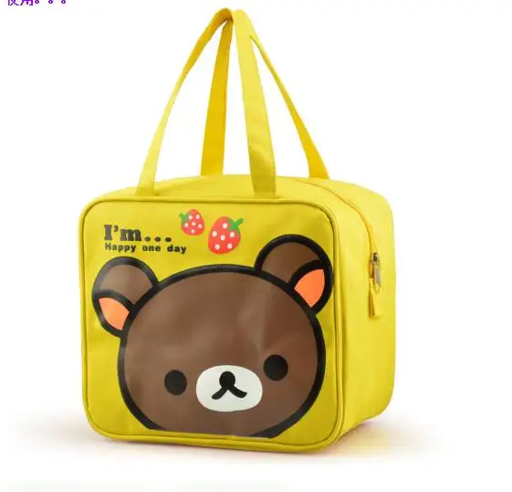 Новый дизайн! Мишка Kawaii Rilakkuma женская сумка сумка-холодильник Лидер продаж | Багаж
