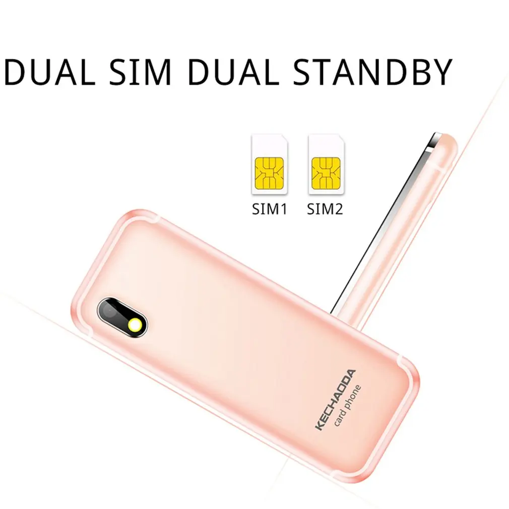 Sper тонкий телефон с картой Blueteach KECHAODA Monblie Phone K116 plus 2G 1," MTK6261DA 32MB 400mAh Dul Sim Dul режим ожидания