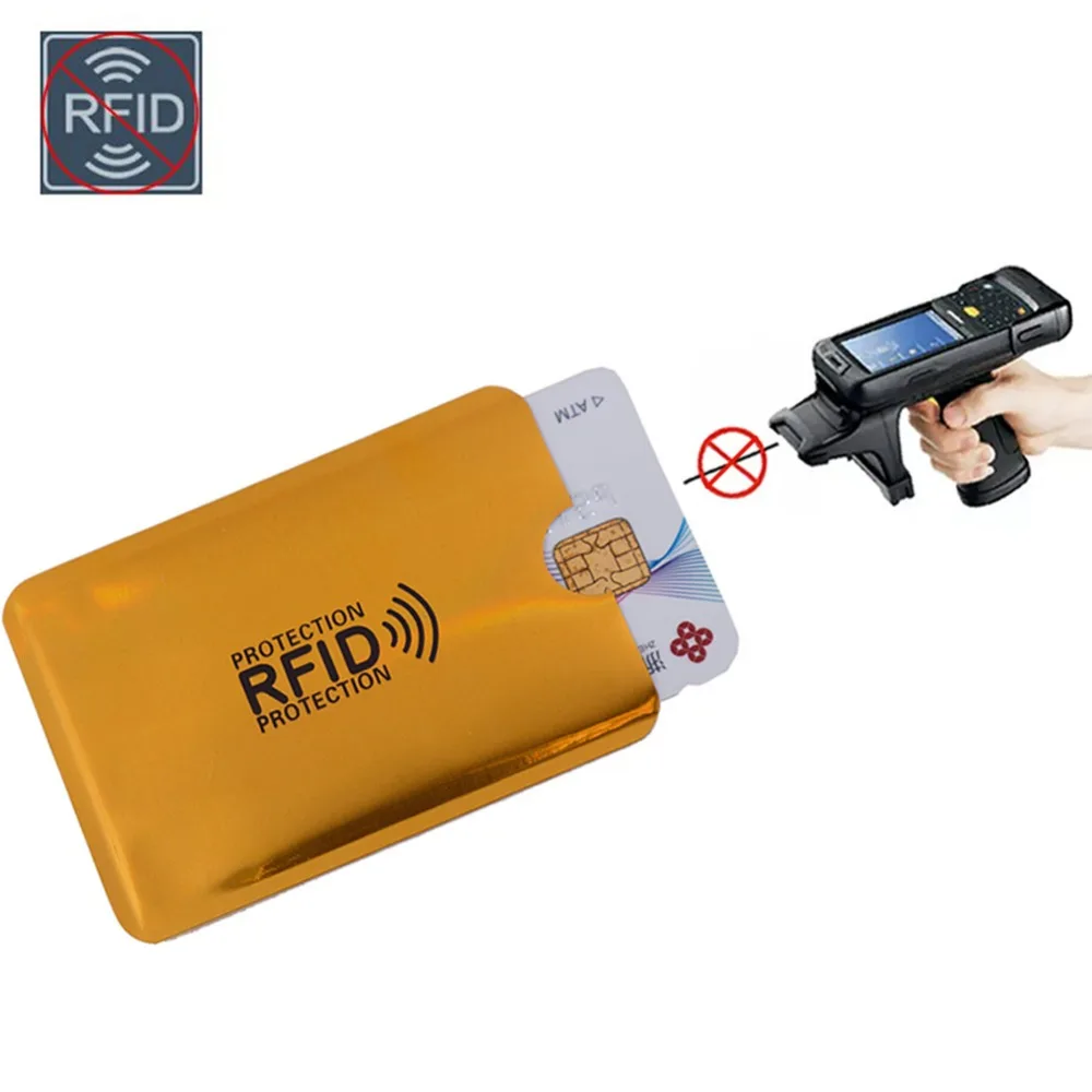 1-10 шт Анти Rfid считыватель замок кошелек Блокировка кредитный Id держатель для карт банк защитный Алюминиевый металлический корпус для карт Поддержка NFC 6,2*9,2
