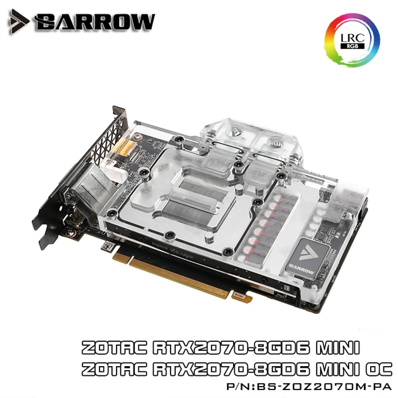 Barrow BS ZOZ2070M PA полное покрытие блоки водяного охлаждения графической карты для Zotac