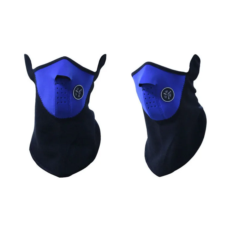 Blue Теплая Балаклава мотоциклетная маска для лица Ropa de тушь для ресниц мото для езды на велосипеде мотоцикл мотобайк Лыжная мотокросса воздушная вуаль - Цвет: Blue