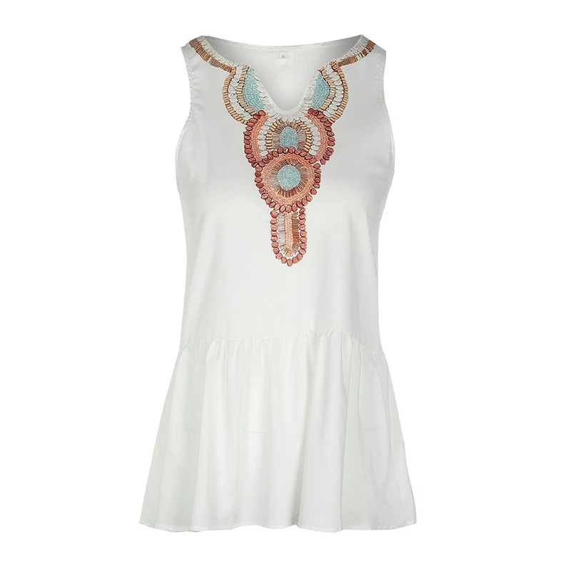 Женское пляжное платье без рукавов BEFORW белое элегантное на бретельках с глубоким