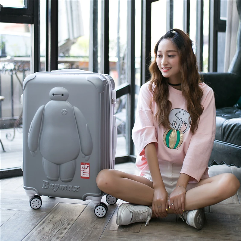 Прекрасный большой герой 6 детей 20/24 дюймов студентов мультфильм тележка чехол 3D