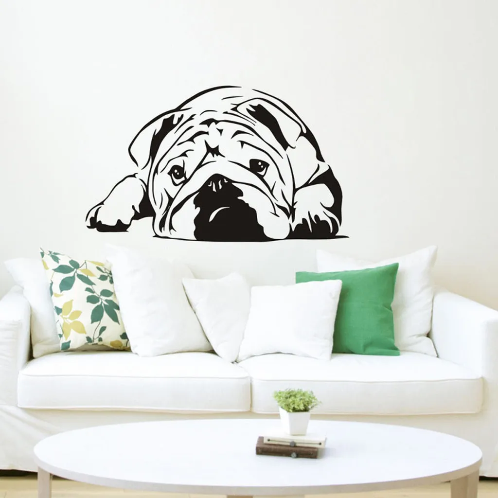 Новинка 2019 наклейки на стену с изображением милой собаки для кухни домашний