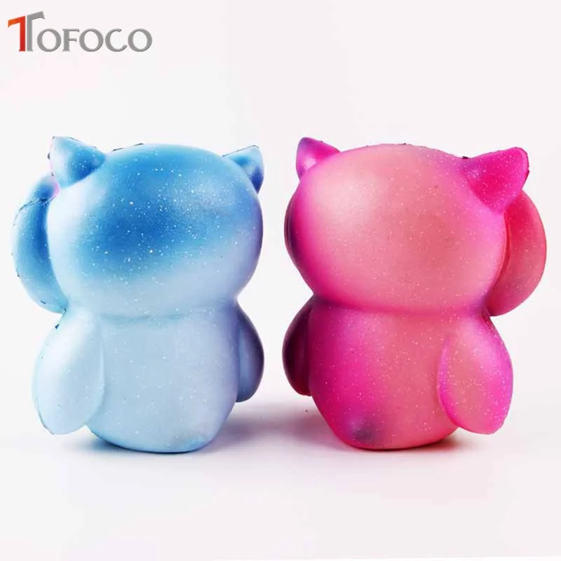 Новинка 2018 Kawaii 15 см Jumbo мультфильм радуга оригинальная сова сжимаемая медленно
