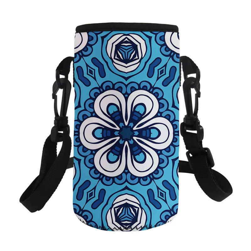 CC4247Z18 HUGSIDEA народный-изготовленный на заказ boho изолированный термос бутылка для воды Неопрен Бутылка спортивная Портативная сумка держатель кувшин сумка крышка - Цвет: CC4247Z18