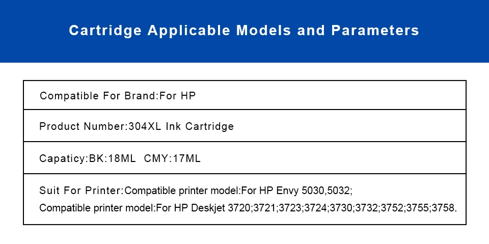 INKARENA сменный чернильный картридж для hp 304 XL черный Deskjet 3700 3720 3730 3732 3752 3755 3758 картриджи для принтера