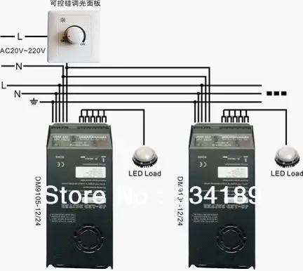 Бесплатная доставка симистор светодиодный диммер и драйвер постоянного