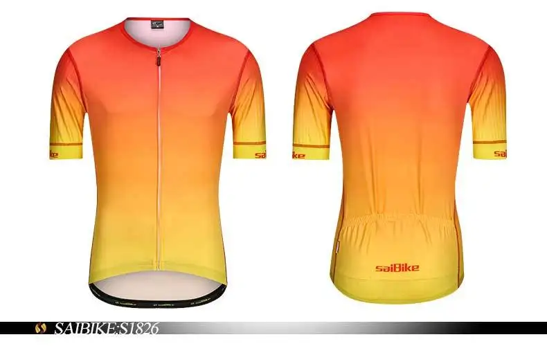 Saibike Велоспорт Джерси бандана мужская летняя спандекс велосипедная одежда короткий рукав велосипедная рубашка велосипедные топы
