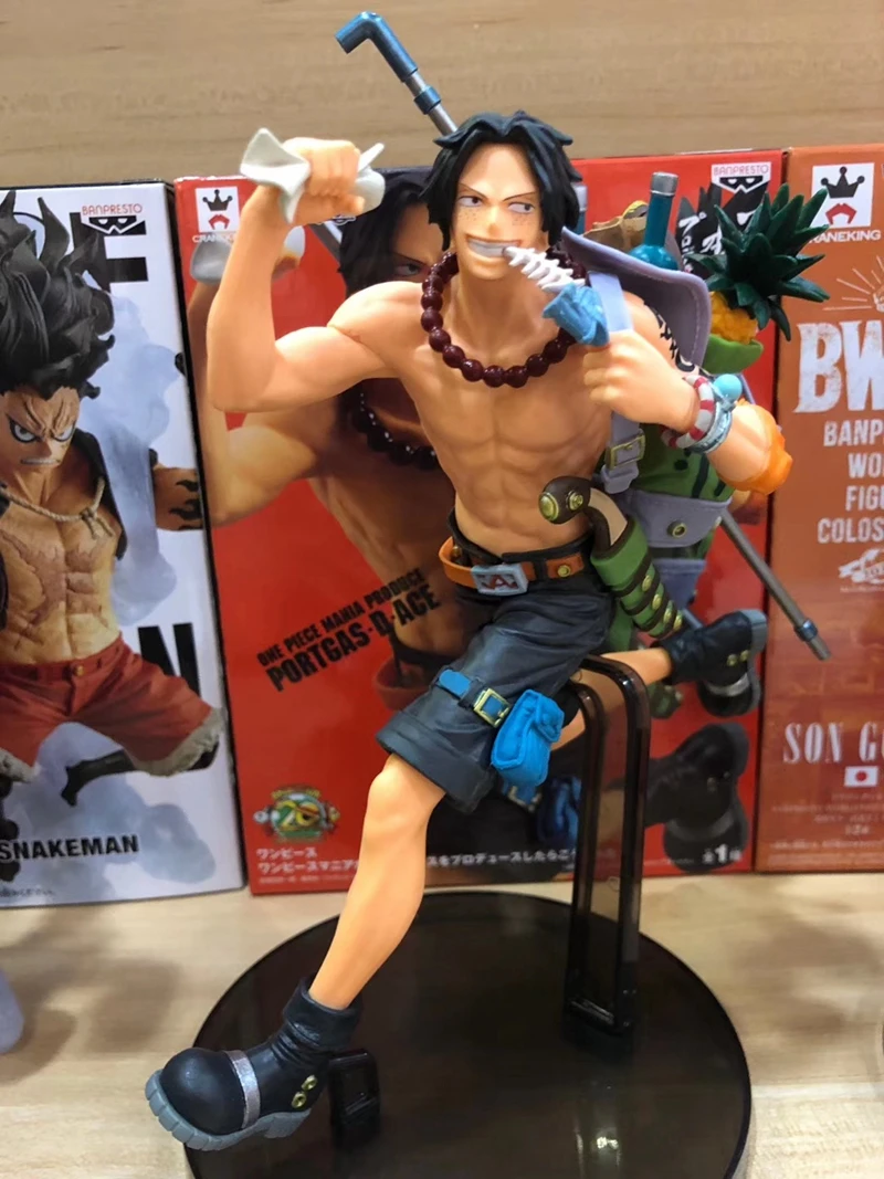 WSTXBD BANPRESTO одна деталь OP Ace Луффи Run ПВХ Рисунок игрушки Фигурки Модель Куклы Brinquedos