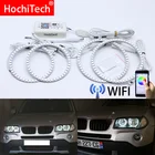Wifi беспроводной RGB многоцветный светодиодный ангельский глаз гало кольца дневсветильник DRL для BMW E83 X3 2003 2004 2005 2006-2010 галогенная головсветильник Па