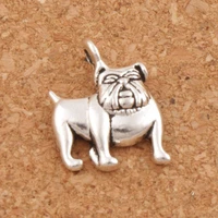 english bulldog charm beads 13x16 8mm 33pcs zinc alloy pendants jewelry diy fit bracelets necklace earrings l108