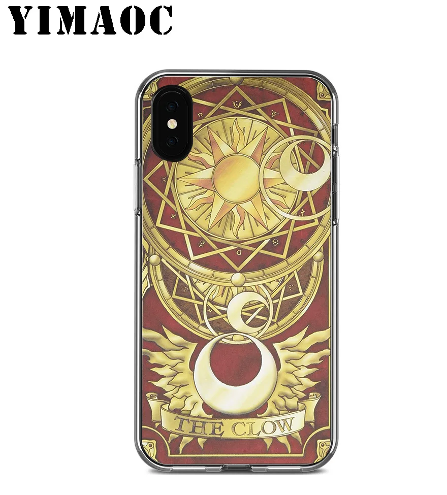 YIMAOC Sakura Card Captor Cardcapto Soft Silicone Case for Apple Iphone Xr Xs Max X 10 8 Plus 7 6S 6 SE 5S 5 7Plus 8Plus |