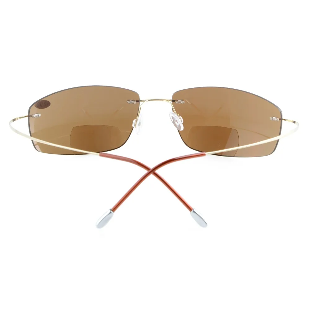 S1504 PC бифокальный Eyekepper Титан без оправы UV400 поликарбонатные линзы солнцезащитные