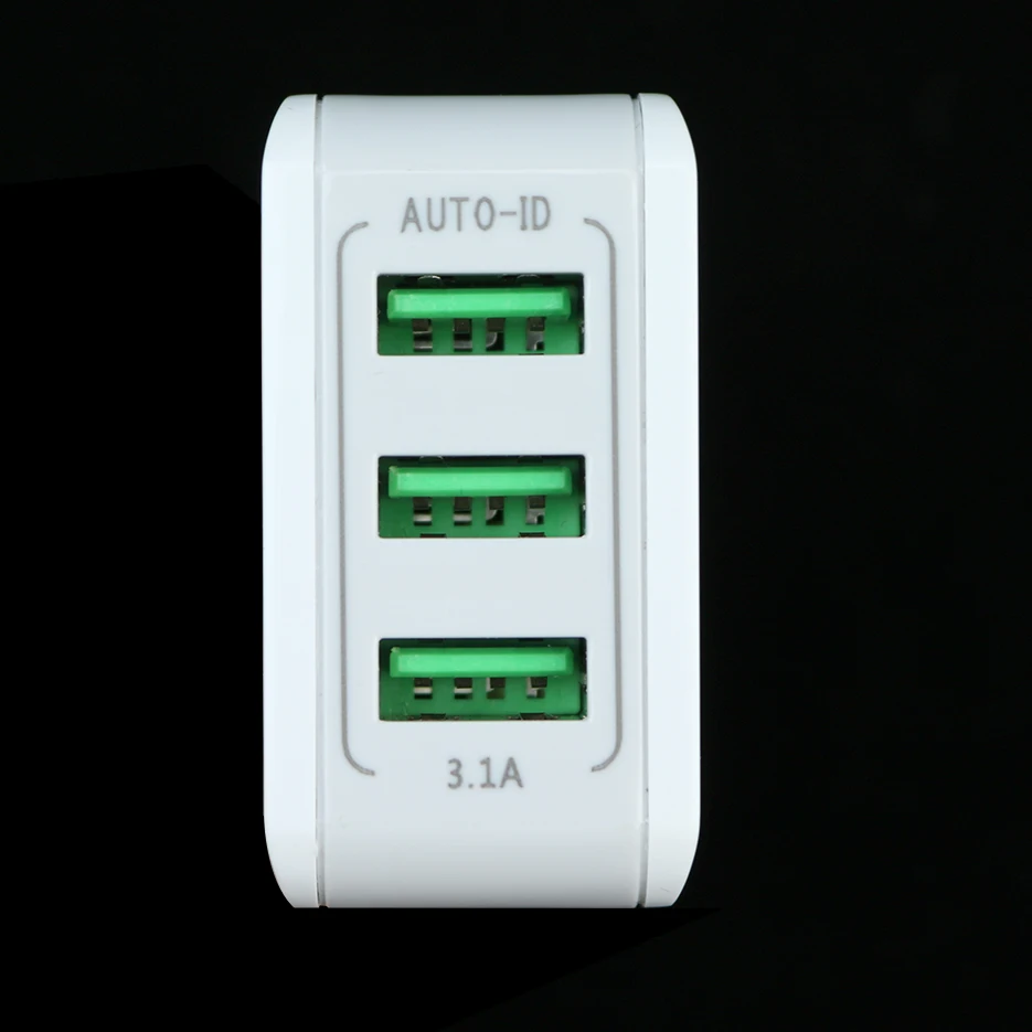 AMEEC 3 USB зарядная станция 5V 3.1A Быстрая зарядка адаптер питания DC/AC домашний