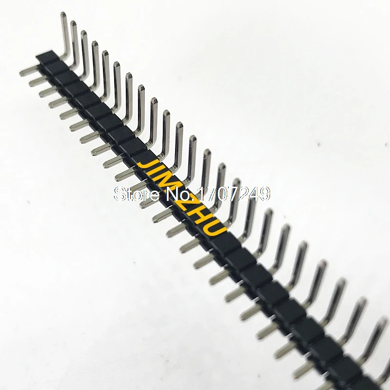 Free Shipping 10pcs/lot Pin Header 1x40 Single Row Male 2.54mm spacing Bent pins Breakable 40 1*40Pin for PBC | Обустройство дома
