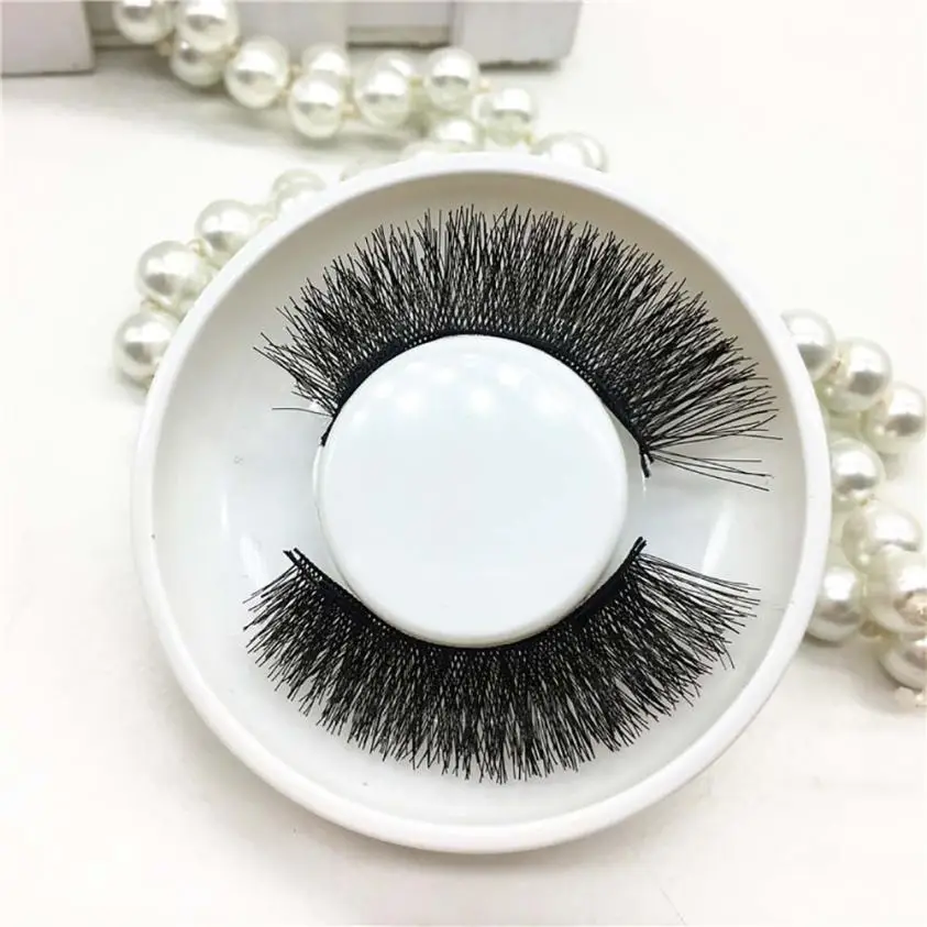 Женский макияж для глаз 1 пара 3D Двойные магнитные Накладные ресницы