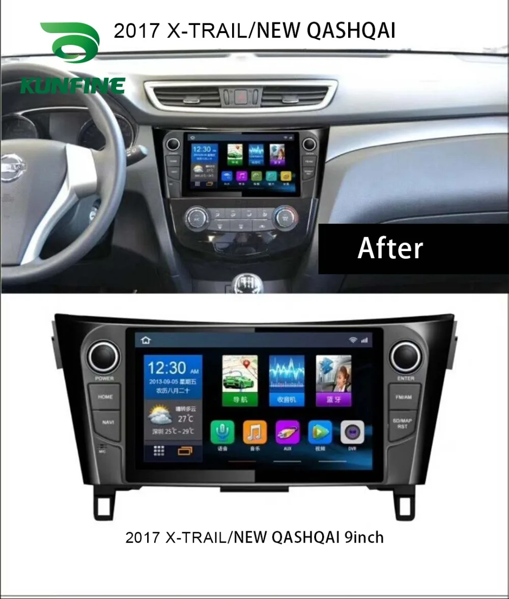 Octa Core Android 8 1 4 Гб RAM 64GM ROM автомобильный DVD GPS навигатор плеер Deckless Car Stereo для NISSAN QashQai