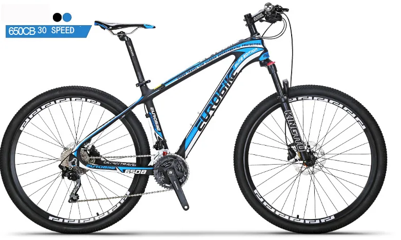 Eurobike углеродного волокна велосипед 30 скорость горный 27.5*16.5 дюймов MTB