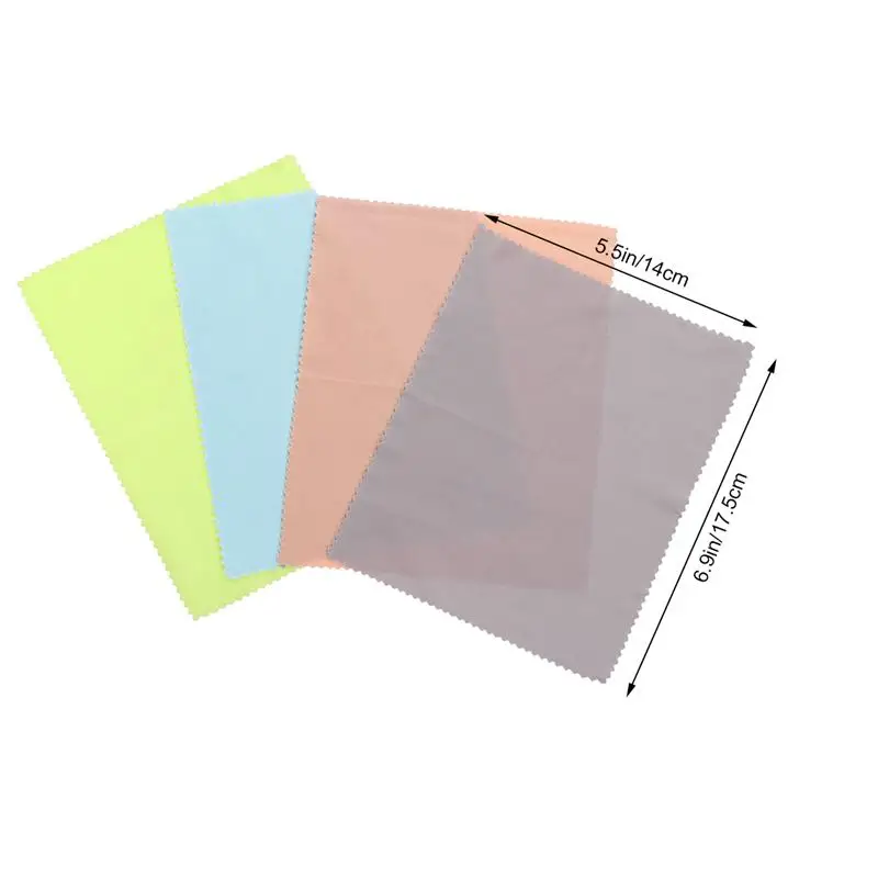 4 шт мягкие салфетки из микрофибры для чистки очков со встроенной камерой