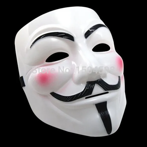 Маскарадная маска V для Vendetta белые вечерние маскарадные маски косплея по мотивам