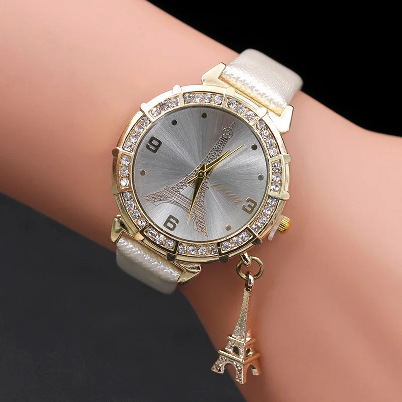 Женские кварцевые наручные часы с изображением Эйфелевой башни|gift gifts|gift girlgift women