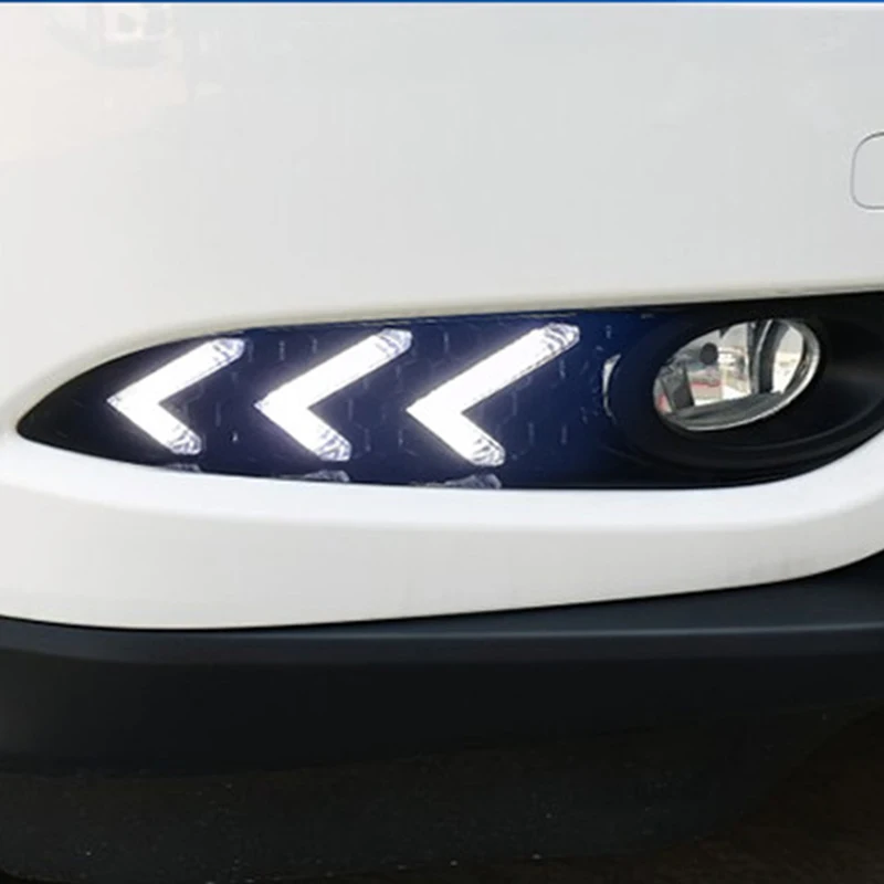 ROADOT автомобиля светодиодный drl для Honda вариабельности сердечного ритма HR V 2014 2015