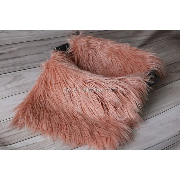 Faux Fur flocati меховой ковер корзина для новорожденных одеяло фон для фотосъемки реквизит Детские фото фон