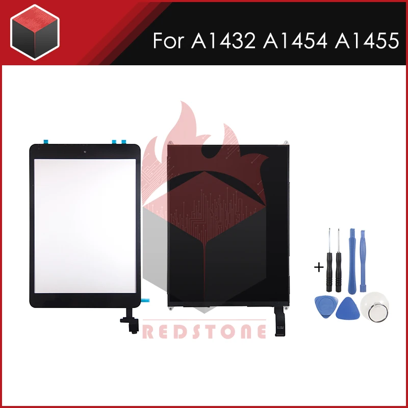 Полный новый ЖК сенсорный экран в сборе черный белый для iPad mini A1432 A1454 A1455 +
